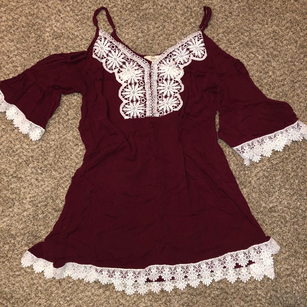 Cold shoulder dress